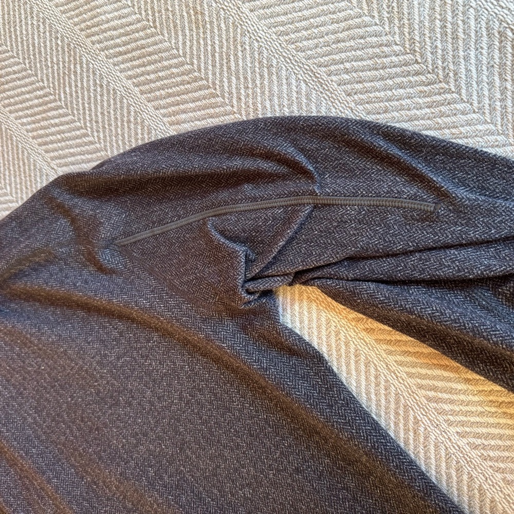 Men’s Lululemon Running Hoodie Half Zip Rulu Herringbone Reflective Gray Size L - Picture 9 of 11
